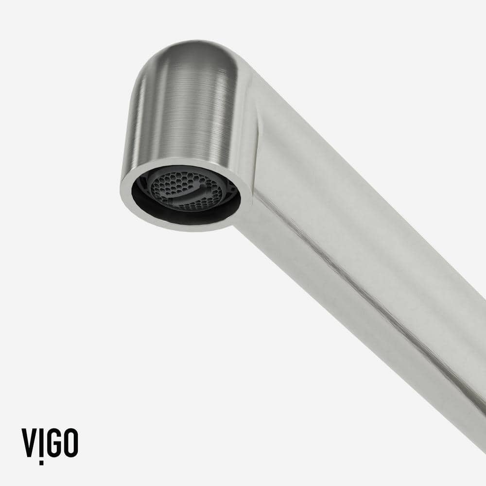 Stainless Steel Single Handle Kitchen Bar Faucet with Knurled Dial