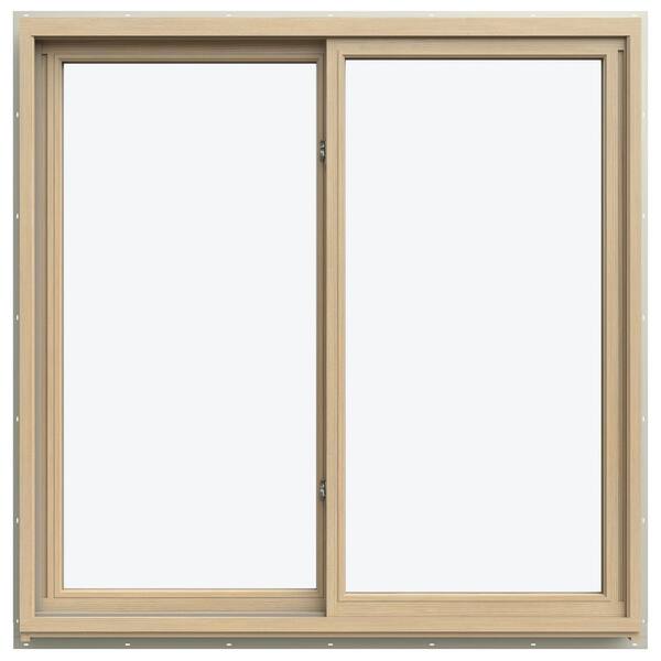47.3125 in. x 47.5625 in. W-5500 Left-Hand Sliding Wood Clad Window