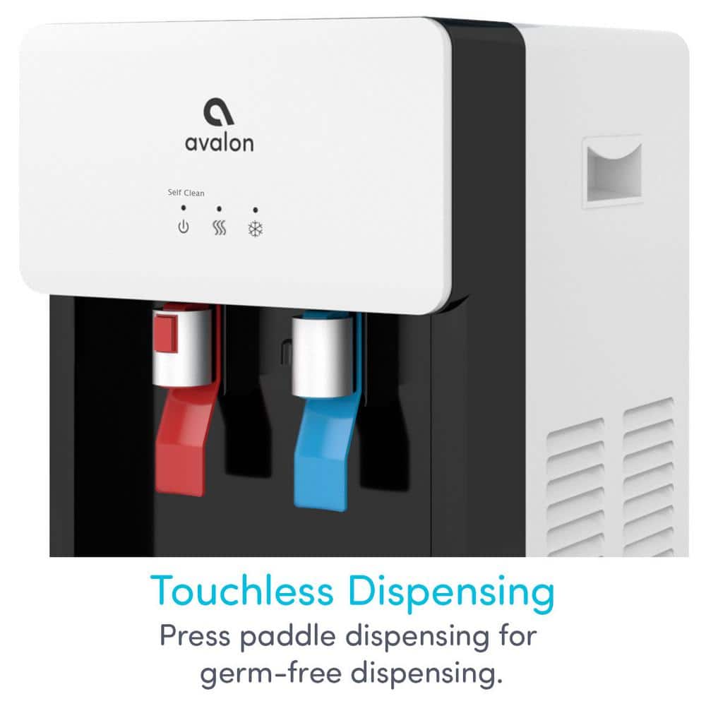 White and Black Countertop Bottleless Water Cooler Dispenser