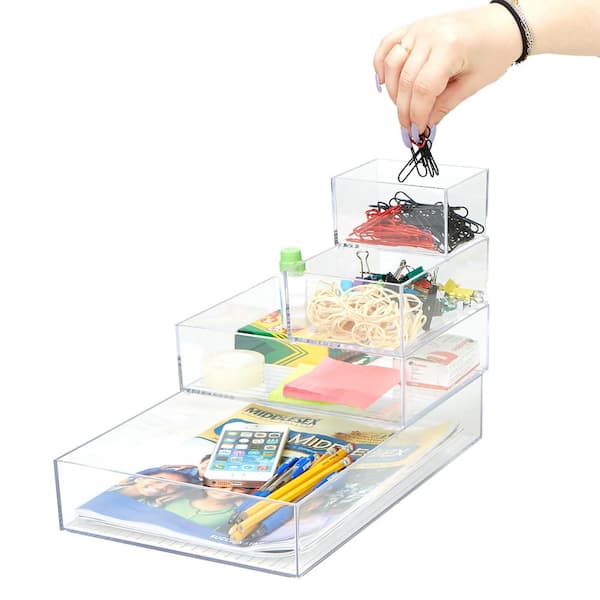 Acrylic Desk Organizer for Office Supplies and Desk Accessories