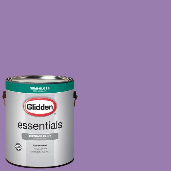 Glidden Essentials 1 gal. #HDGV54 Orchid Blush Semi-Gloss Interior Paint