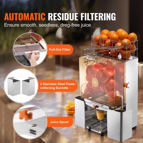 SVOPES Commercial Orange Juicer Machine, 120 W Automatic Juice