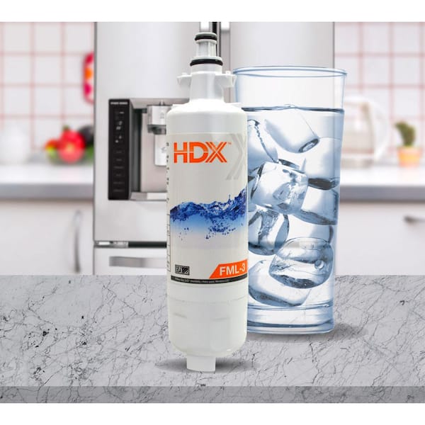 HDX FML-3 Premium Refrigerator Water Filter Replacement Fits LG 