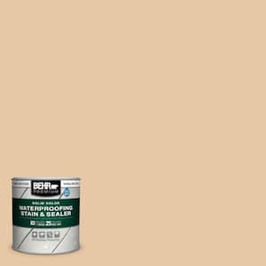 8 oz. #SC-133 Yellow Cream Solid Color Waterproofing Exterior Wood Stain and Sealer Sample