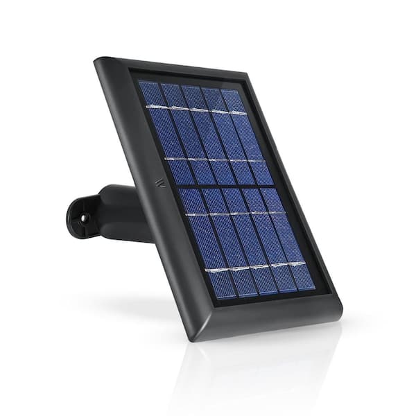 Wasserstein Solar Panel Compatible with Arlo Pro and Arlo Pro 2 - Power Your Arlo Surveillance Camera Continuously (Black)