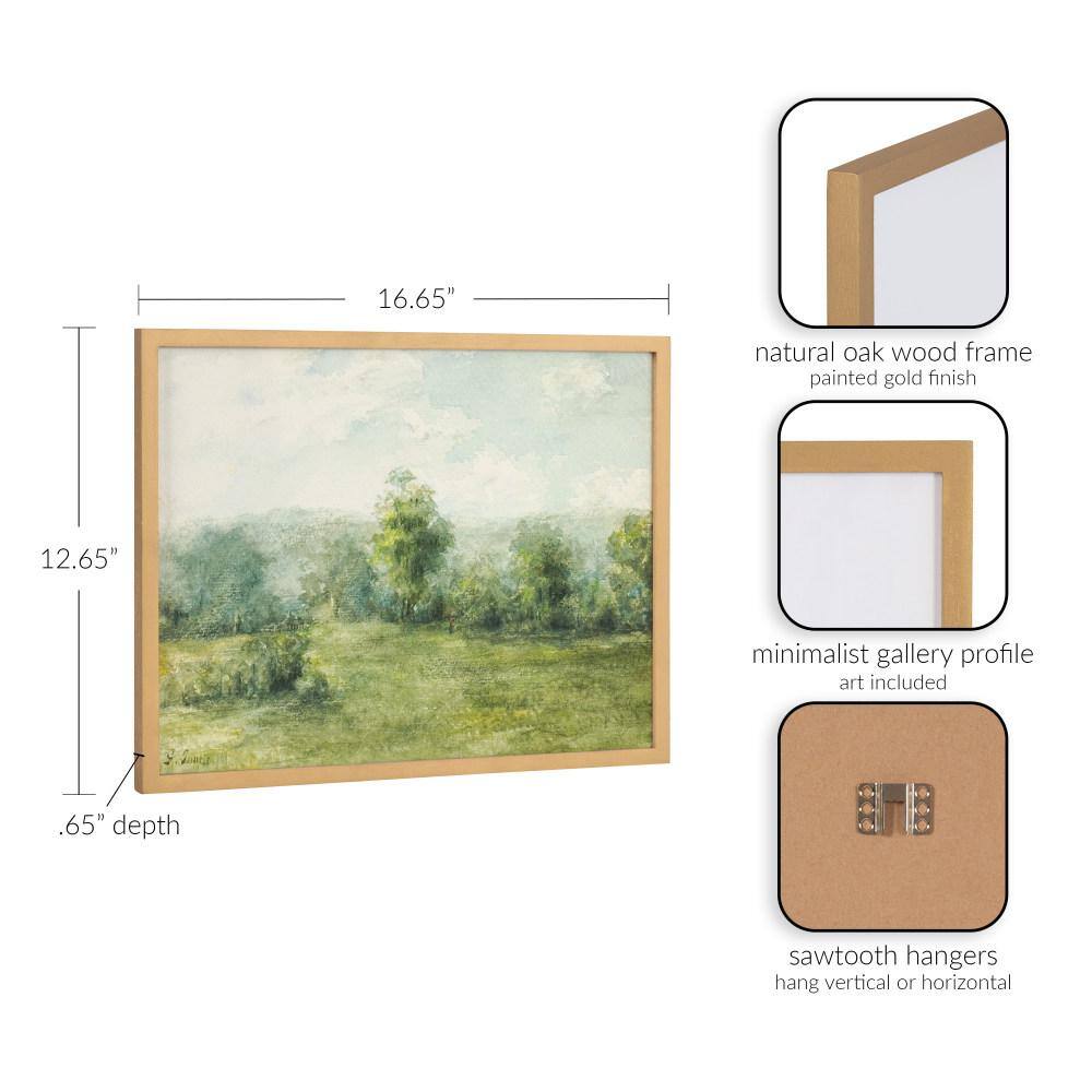 George Inness Landscape Print with Gold Frame, 16x12
