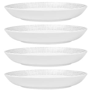 Grey Hammock 9-3/4 in., 29 fl. oz. Grey Porcelain Dinner Bowls (Set of 4)