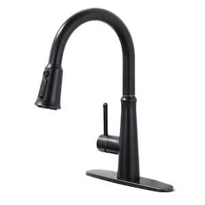 Single Handle Pull Down Sprayer Kitchen Faucet in Oil Rubbed Bronze