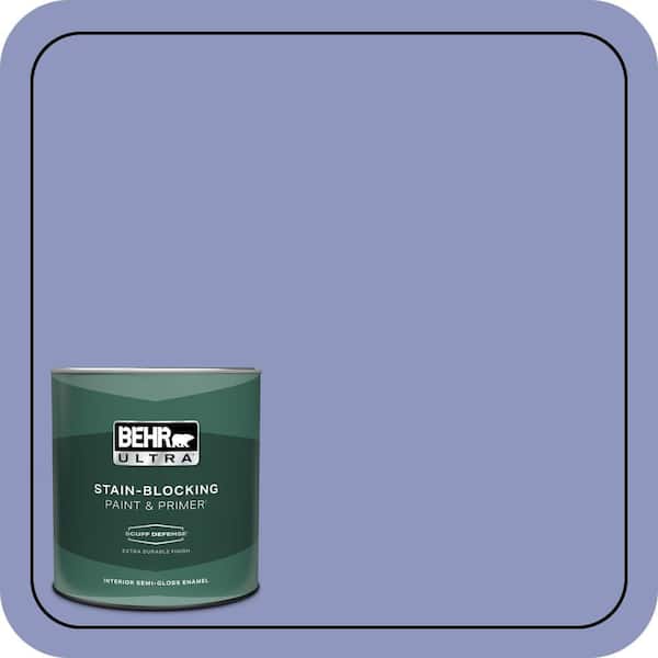 BEHR ULTRA 1 qt. #610B-4 Intuitive Extra Durable Semi-Gloss Enamel Interior Paint & Primer