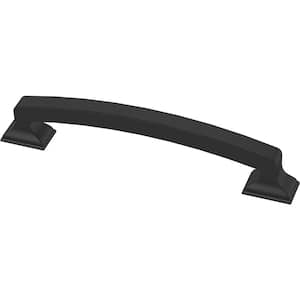 Classic Edge 5-1/16 in. (128 mm) Matte Black Cabinet Pull (12-Pack)