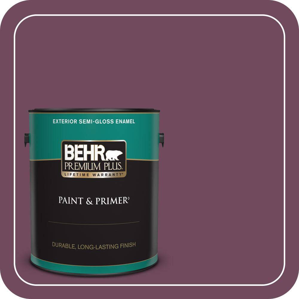 1 gal. #MQ1-39 Prussian Plum Semi-Gloss Enamel Exterior Paint & Primer price history on PriceWatchPro