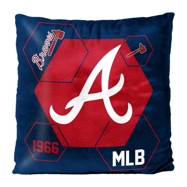 THE NORTHWEST GROUP MLB Braves Connector Velvet Reverse Pillow