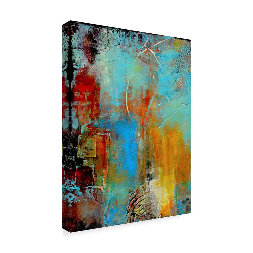 Erin Ashley 'Detour 84 I' Large Colorful Abstract Canvas Print