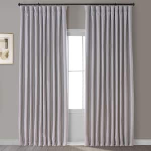 Clay Beige Faux Linen Extra Wide Room Darkening Curtain - 100 in. W X 120 in. L (1 Panel)