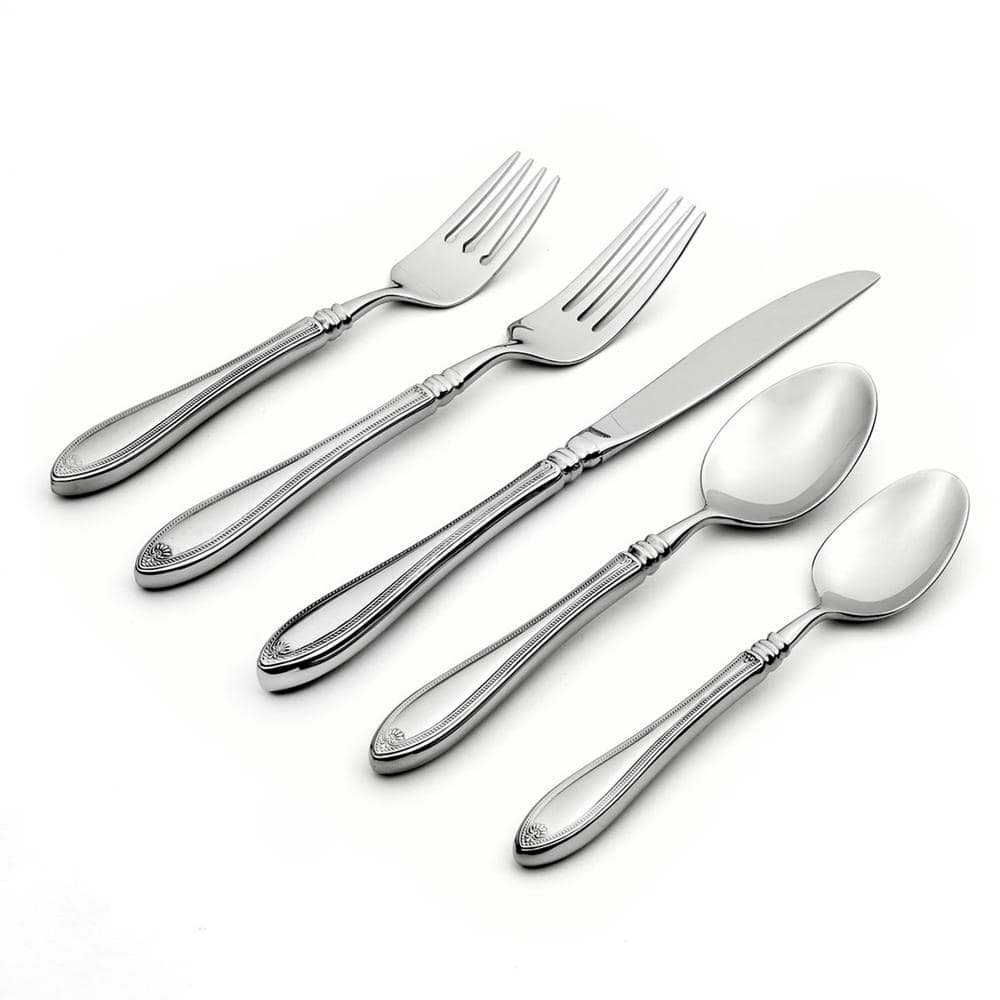 UPC 078737127055 product image for Sheraton 5-Piece Silver 18/10-Stainless Steel Flatware Set (Service For 1) | upcitemdb.com