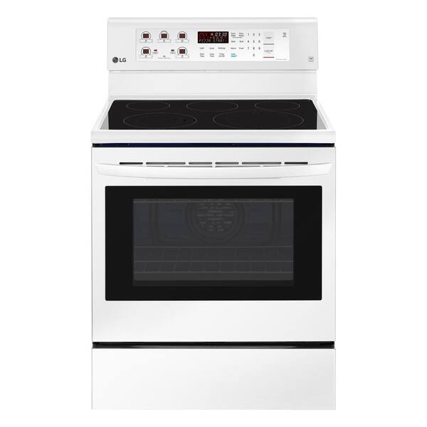 LG 6.3 cu. ft. Electric Range with Convection Oven in Smooth White