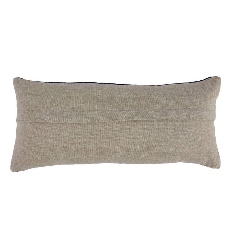 Multicolor Cotton Velvet Embroidered Beetle Lumbar Pillow