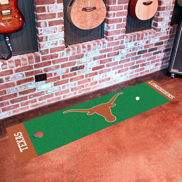 NCAA University of Texas 1 ft. 6 in. x 6 ft. Indoor 1-Hole Golf Practice Putting Green