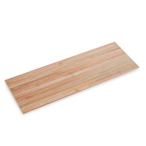 6 ft. L x 25 in. D x 1.5 in. T Finished Maple Solid Wood Butcher Block Countertop With Square Edge