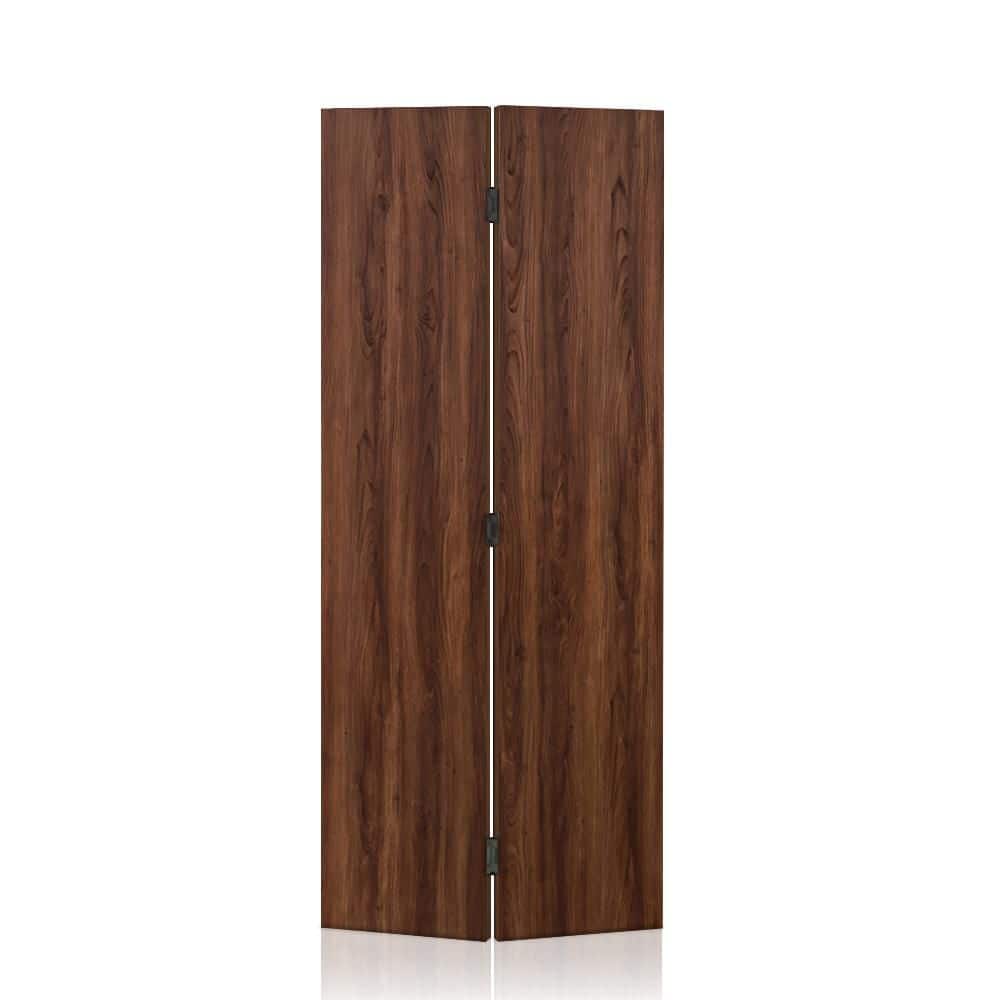 36 in. x 88 in. x 3/4 in. Thickness Solid Core Dark Walnut Composite Textured Closet Bi-fold Door price history on PriceWatchPro