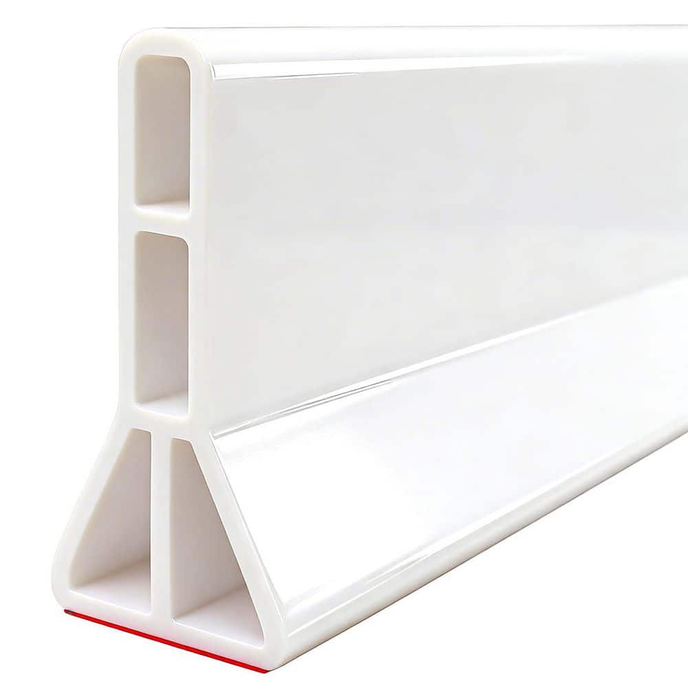 59 in. L Collapsible Shower Water Dam Rubber Shower Threshold Water Barrier for Bathroom price history on PriceWatchPro