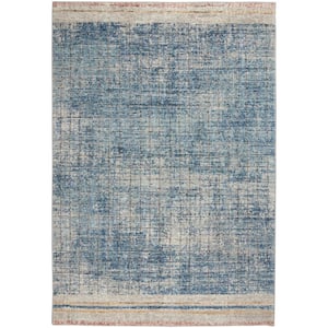 Concerto Blue 5 ft. x 7 ft. Abstract Contemporary Area Rug