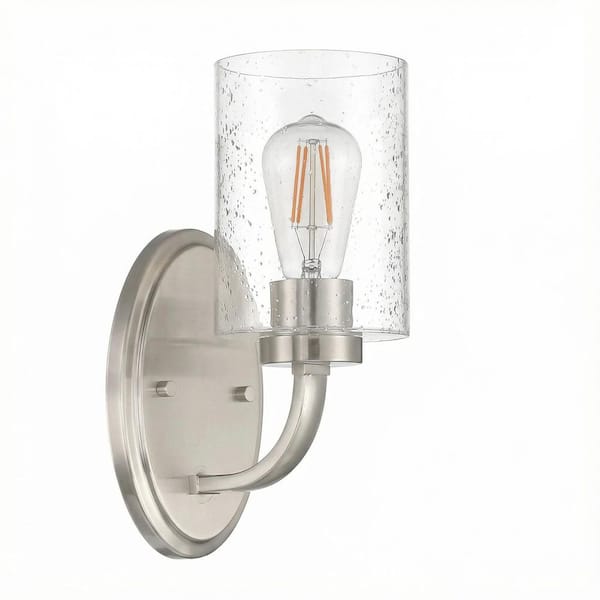 8 In. 3-pack Clear Bubble Glass Cylindrical Shades for Stylish Illumination Vanity Shade