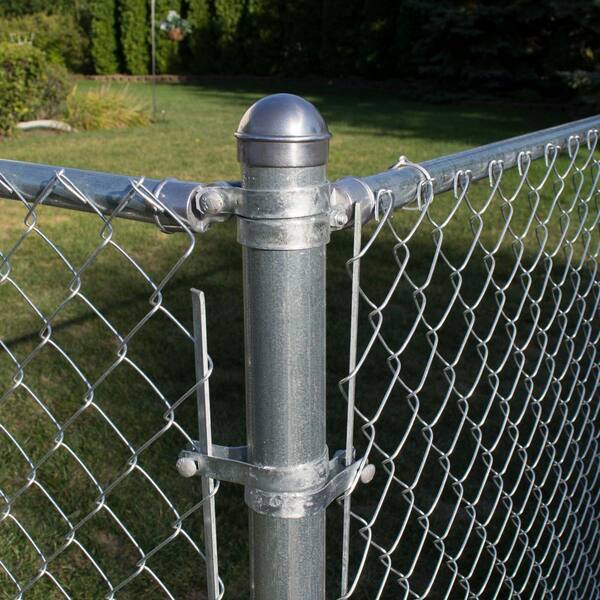 2-in W x 4-in L Aluminum Chain-link Fence Post Cap- Fits Common Post Measurement: 2-3/8-in x 2-3/8-in