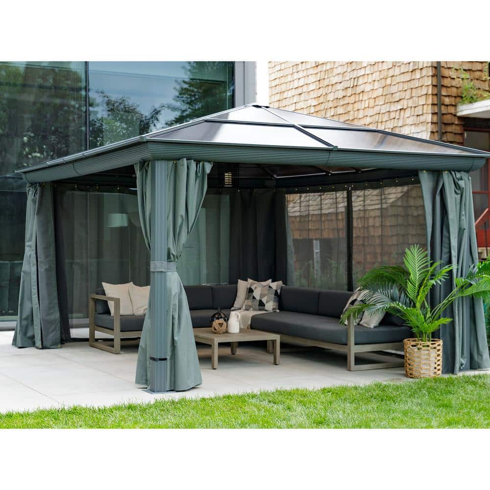 UPC 060051059280 product image for 10 ft. x 14 ft. Slate Venus Gazebo | upcitemdb.com