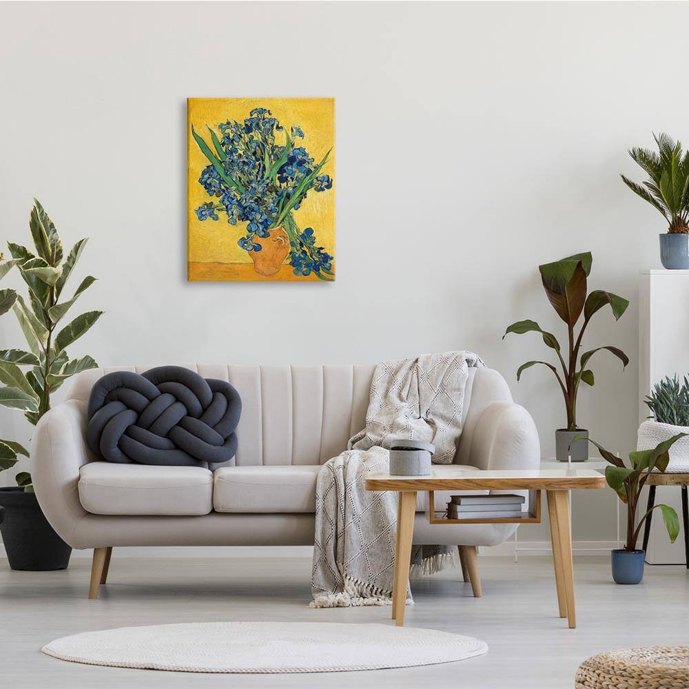 The Stupell Home Decor Collection Van Gogh Irises Post Impressionist Painting Canvas Wall Art