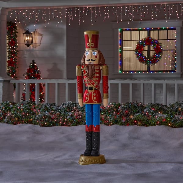 Home Accents 6ft Life-Size Holiday Traditions Animated LED Nutcracker