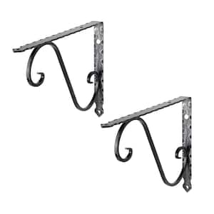 Black Metal Mix & Match Shelf Brackets 2 Pack by World Market 527211