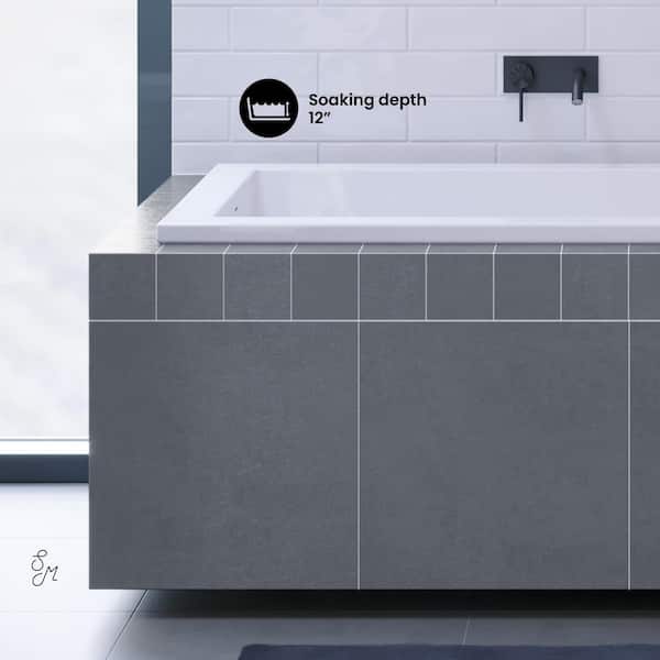 Swiss Madison Voltaire 54 in. L Acrylic Rectangular Drop-in