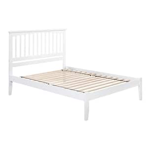 AFI Nantucket Queen Platform Bed with Open Foot Board in White ...