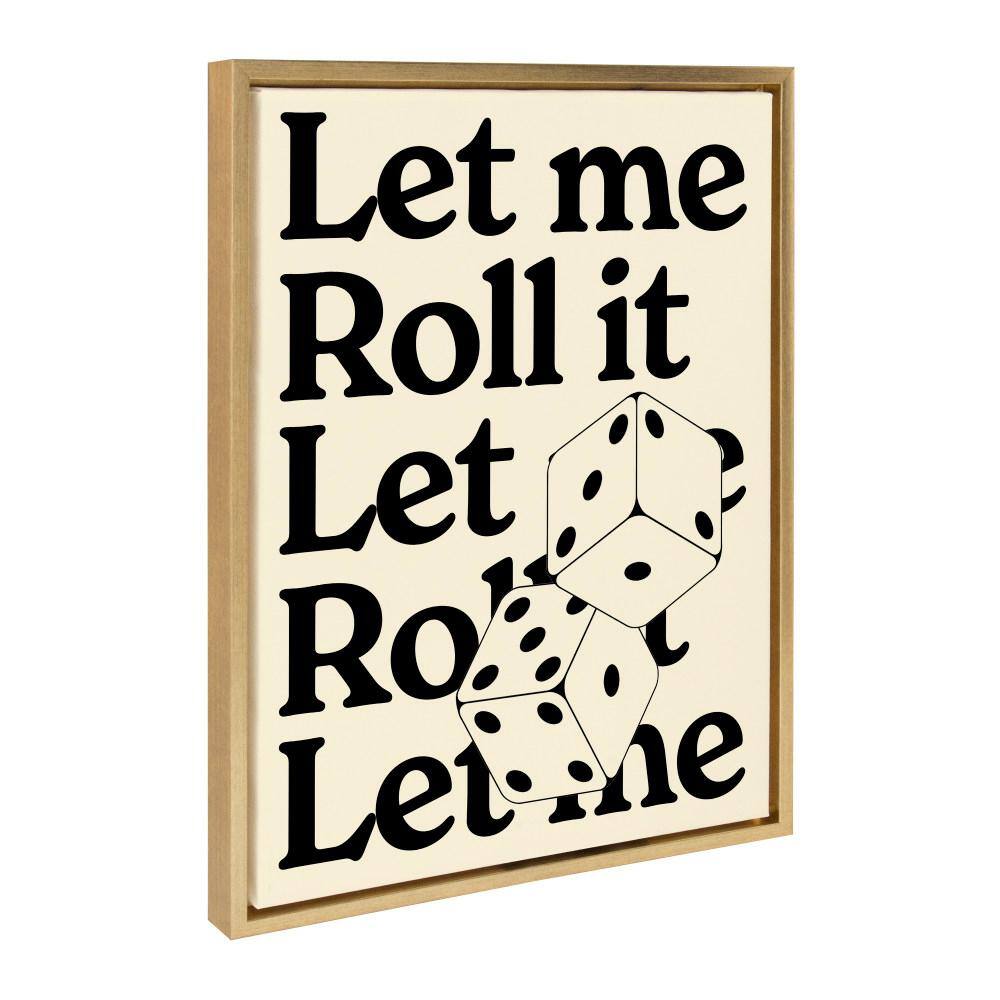Sylvie Let Me Roll It Framed Canvas by Alli Standefer Set of 1 Culture Art Print 18.00 in. x 24.00 in. price history on PriceWatchPro