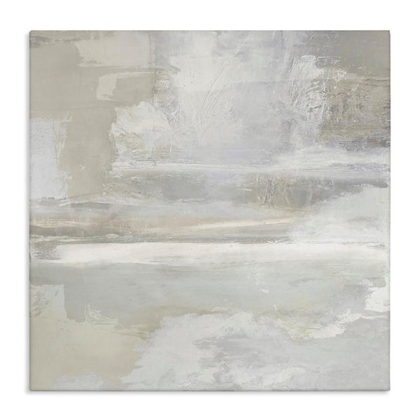 Contemporary Neutrals Abstract by Rachel Springer Unframed Abstract Graphic Art Print 24 in. x 4 in.