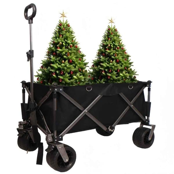 Lycvki 4.59 cu. ft. Steel Garden Cart With 600D Oxford