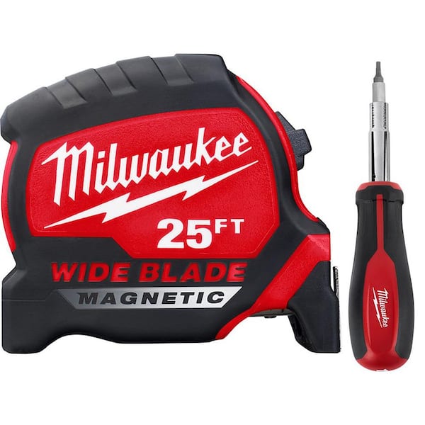 25' Milwaukee Magnetic Wide Blade Tape Measure 