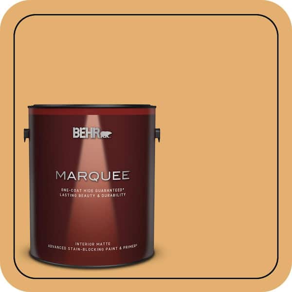BEHR MARQUEE 1 gal. #M260-5 Mac N Cheese Matte Interior Paint & Primer