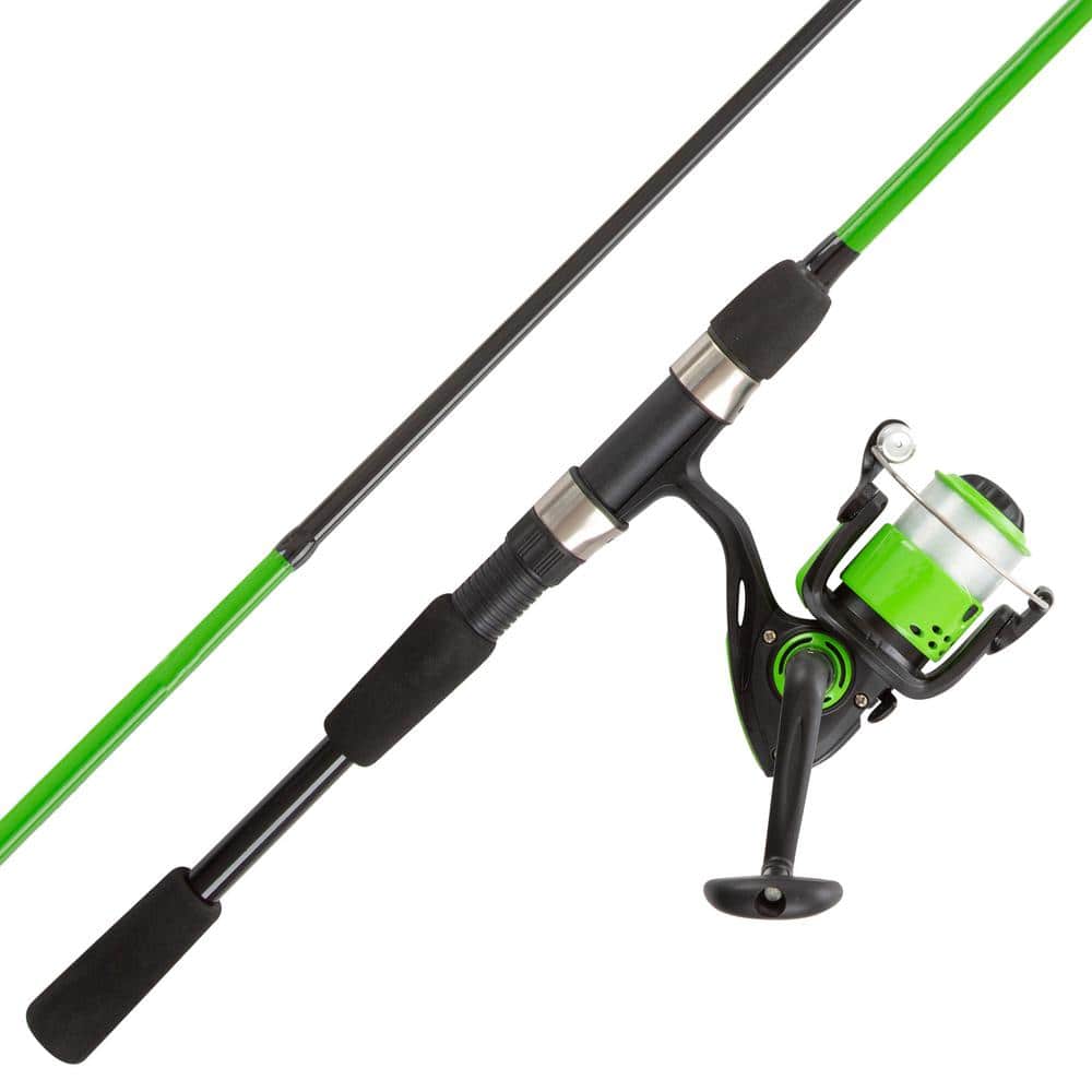 Fishing Rod and Reel Combo, Spinning Reel, Fishing Gear for Bass and Trout  Fishing, Great for Kids, Black - Swarm Series by Wakeman