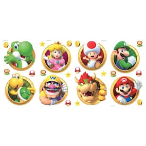 Yellow Super Mario Character Peel and Stick Wall Decals