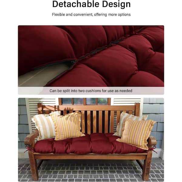 Burgundy outdoor seat cushions sale