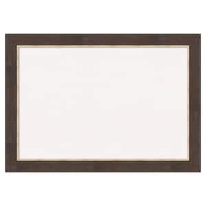 Lined Bronze White Corkboard 41 in. x 29 in. Bulletin Board Memo Board