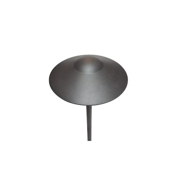 Plug-N-Go Low Voltage Pre-Wired Black 100 Lumens Tall Hooded Metal Landscape Path Light LED