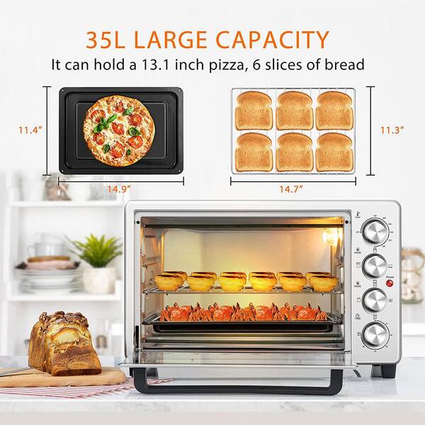 VIVOHOME Extra-Large 1600 W 6-Slice 