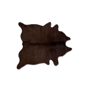 Josephine Chocolate 6 ft. x 7 ft. Solid Cowhide Area Rug