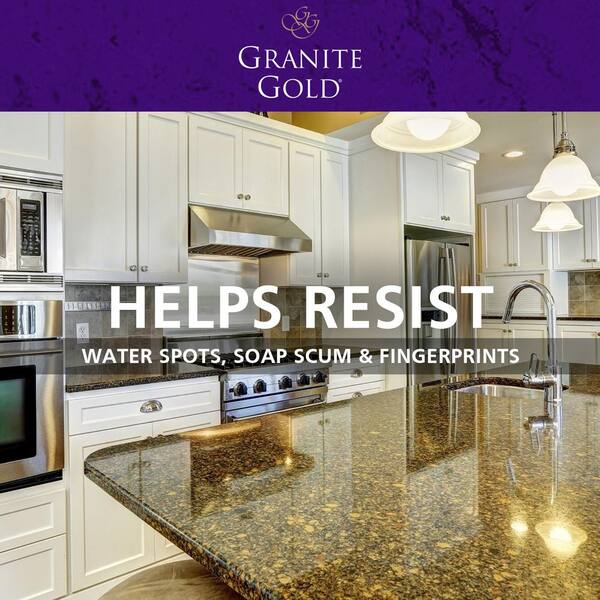 Granite Gold 24 Oz Countertop Liquid, Golden Granite 4×4 Tile