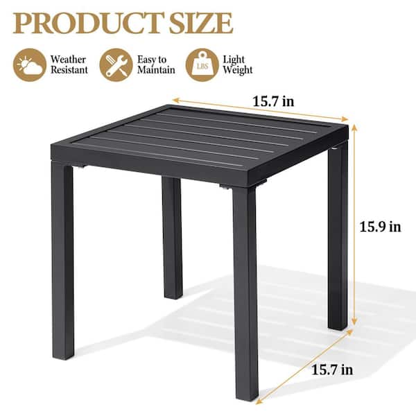 MULTI LOW TABLE-F 115cm x 60cm オールブラック THE TABLE / ラバーウッド ナチュラル × Black Steel × W181