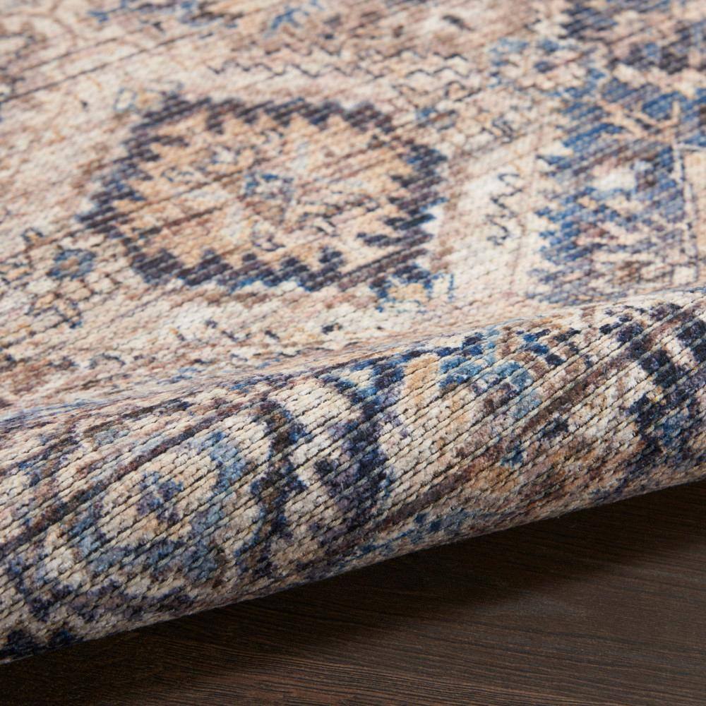 Nicole Curtis Ivory Latte Cotton Chenille Rectangular Area Rug
