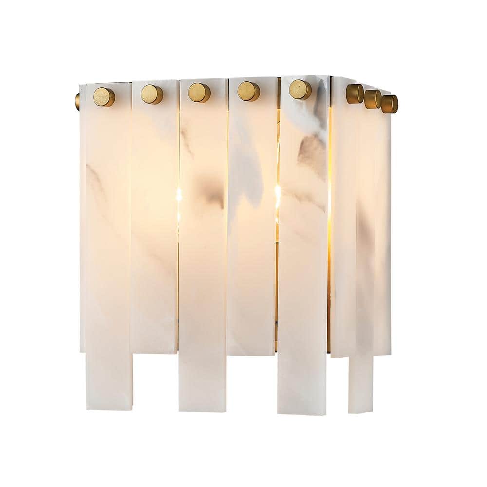 Viviana 2-Light Rubbed Brass Wall Sconce